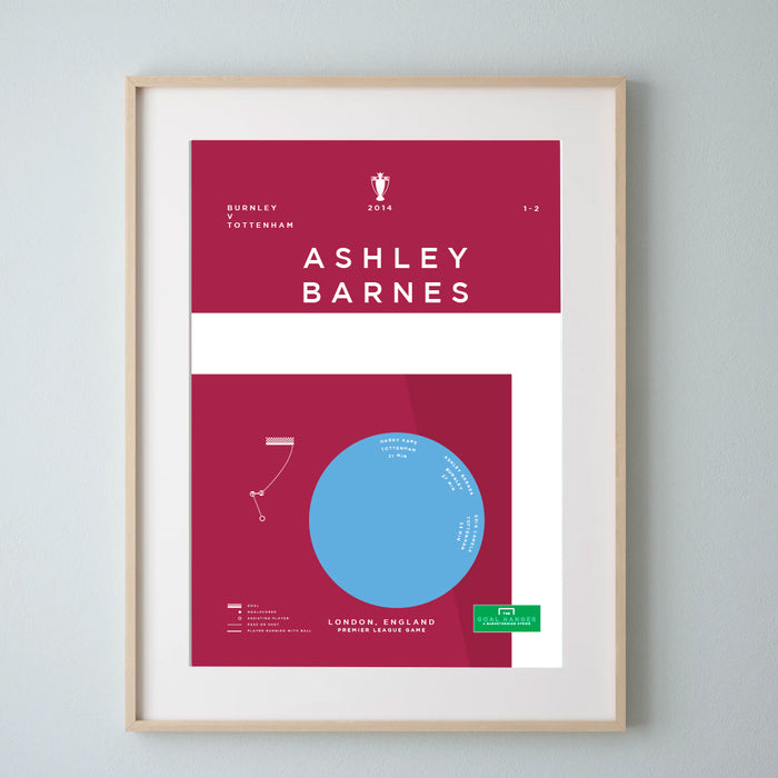 Ashley Barnes: Burnley v Tottenham 2014