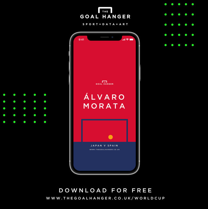 Alvaro Morata: Japan v Spain Phone Screen