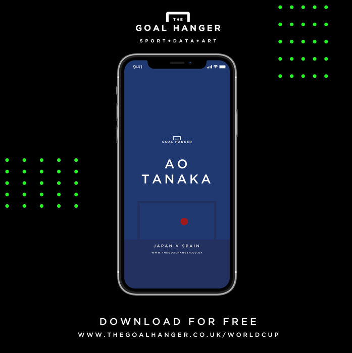 Ao Tanaka: Japan v Spain Phone Screen