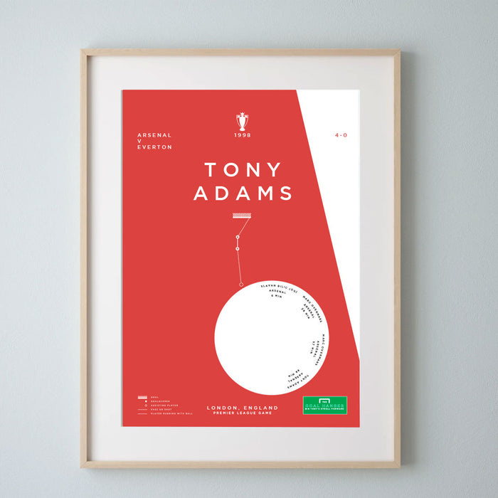 Tony Adams: Arsenal v Everton 1998