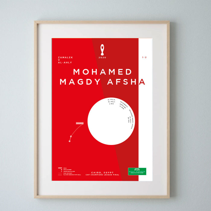 Mohamed Magdy Afsha football art print