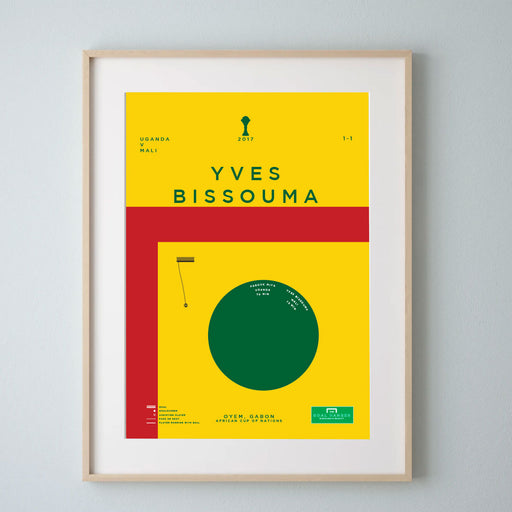 Yves Bissouma Football art Print Mali AFCON goal 