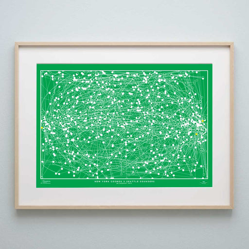 Cosmos Soccer Bowl '77 - The Goal Hanger. Infographic football artwork.