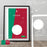 Football art poster illustrating Eder’s goal for Portugal in the 2016 European Championships final. The perfect gift idea for any Portugal football fan.