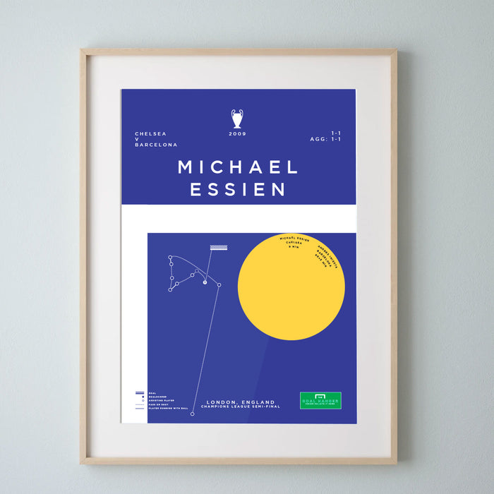 Michael Essien Football Art Print