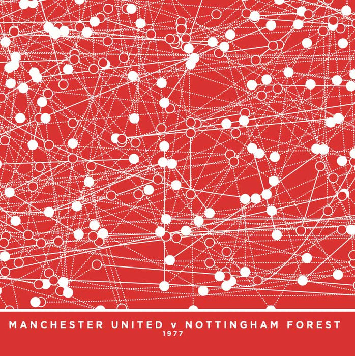 Nottingham Forest v Man Utd infographic art print
