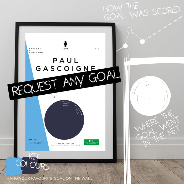 Any Paul Gascoigne Goal As An Art Print