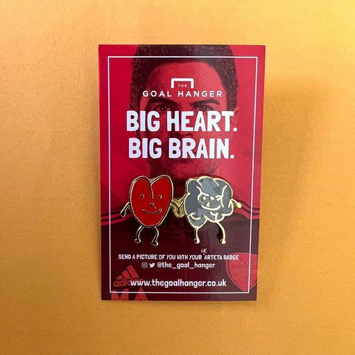 Arteta Pin Badge: Big Heart. Big Brain.