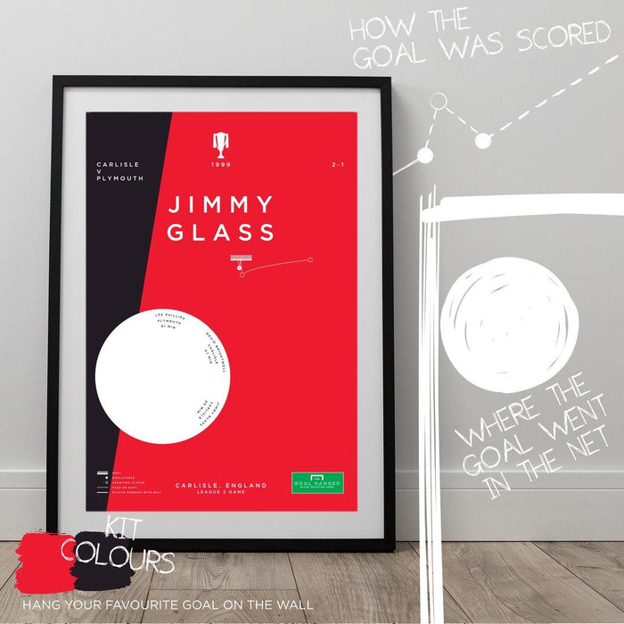 Jimmy Glass Jimmy Glass Football Goal Poster Carlisle v Plymouth 1999 — The Goal Hanger