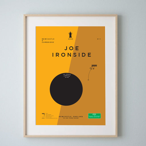 Joe Ironside FA Cup winner art print in the 2022 FA Cup