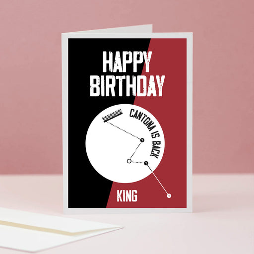 Eric Cantona Man Utd Birthday Card