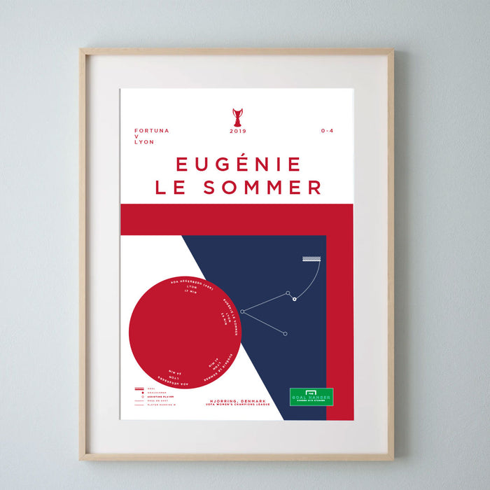 Eugenie Le Sommer football art print