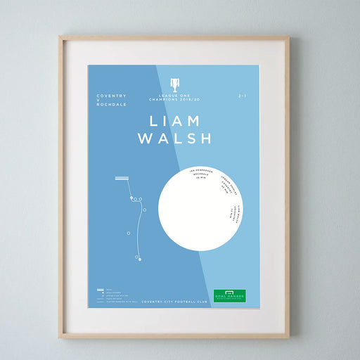 Liam Walsh infographic football art print