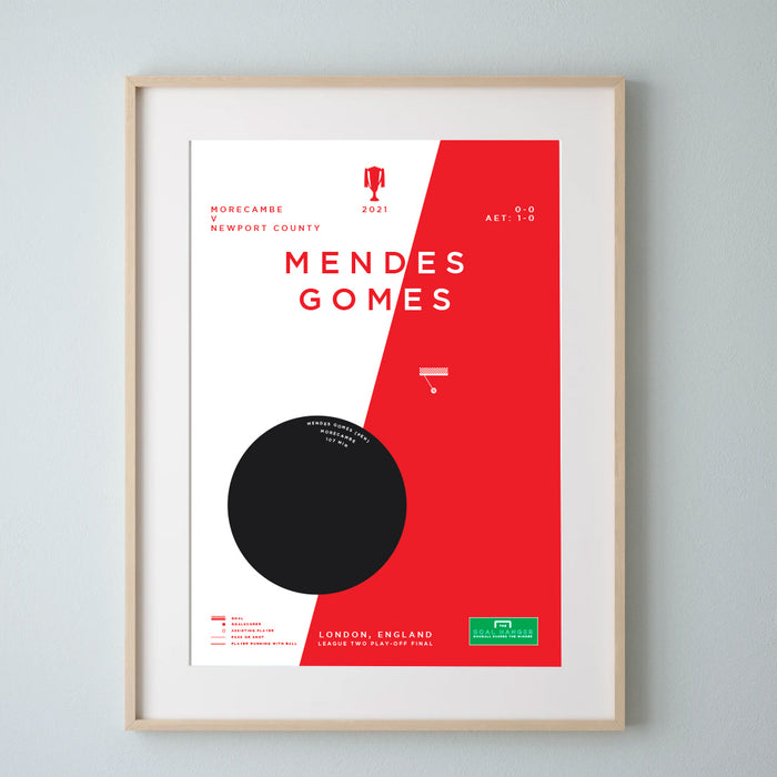 Mendes Gomes: Morecambe v Newport 2021