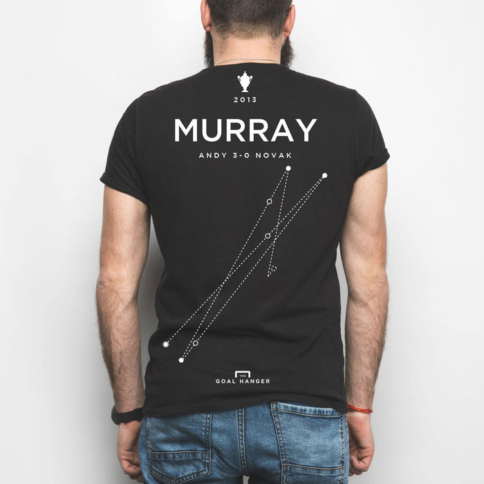 Murray Wimbledon 2013 Shirt - The Goal Hanger. Infographic tennis t-shirts.