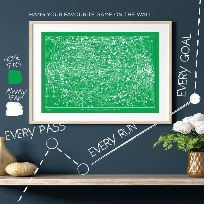 Cosmos Soccer Bowl '77 - The Goal Hanger. The perfect gift idea for any New York Cosmos fan.