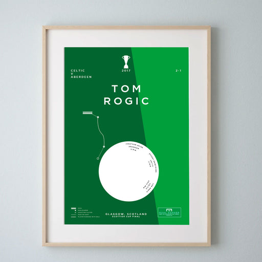 Tom Rogic Scottish Cup Goal for Celtic football art print