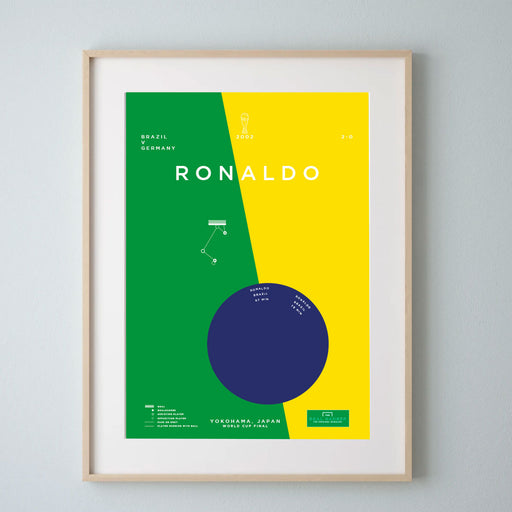 Ronaldo football art print 2nd goal in the World Cup Final