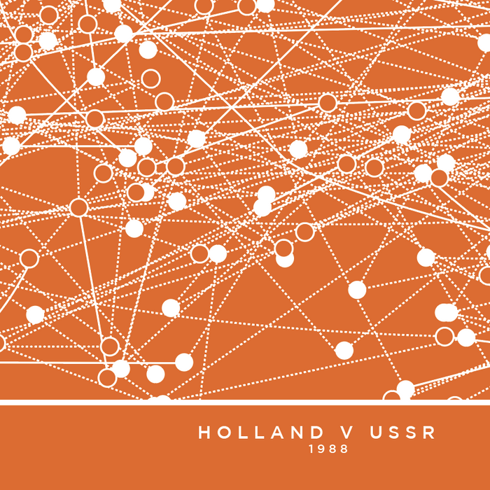Holland v USSR 1988 - The Goal Hanger. Data inspired football artwork