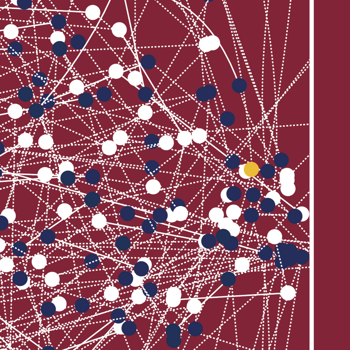 Barcelona v Man Utd 2009 - The Goal Hanger. Infographic football art