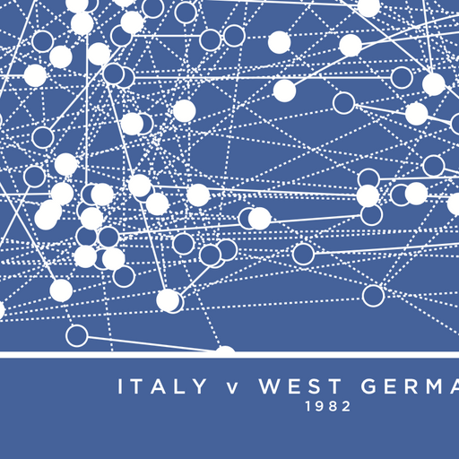 Italy v West Germany 1982 - The Goal Hanger. Full game artwork, gift for football fan.