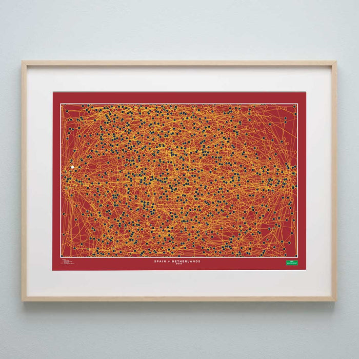 Spain 2010 World Cup Final - The Goal Hanger. Football art posters