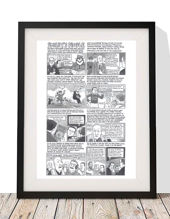 David Squires. Original Artwork. Smileys People - The Goal Hanger