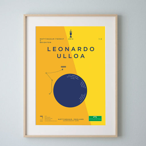 Leonardo Ulloa Brighton football art print