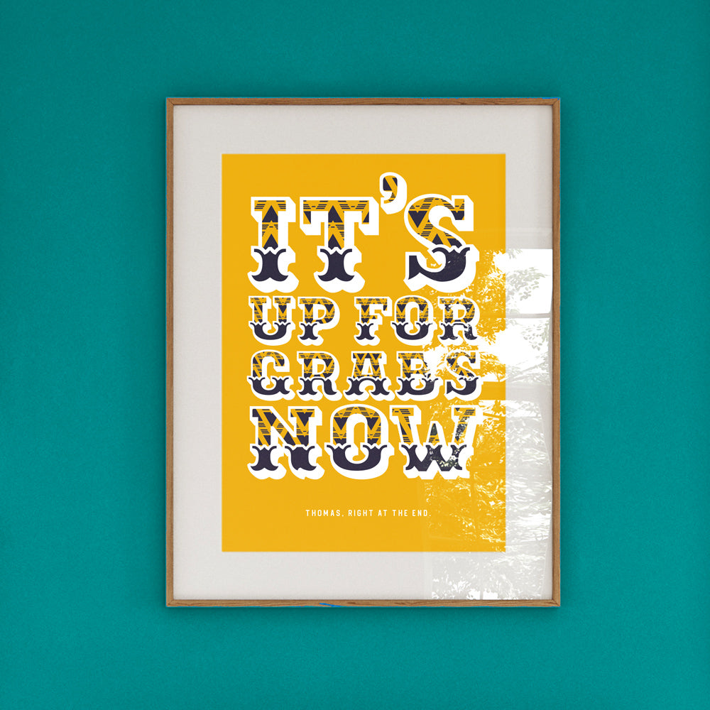 It's up for grabs now. Michael Thomas commentary print. — The Goal Hanger