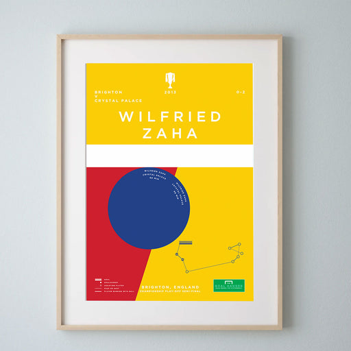 Wilfried Zaha infographic football art print