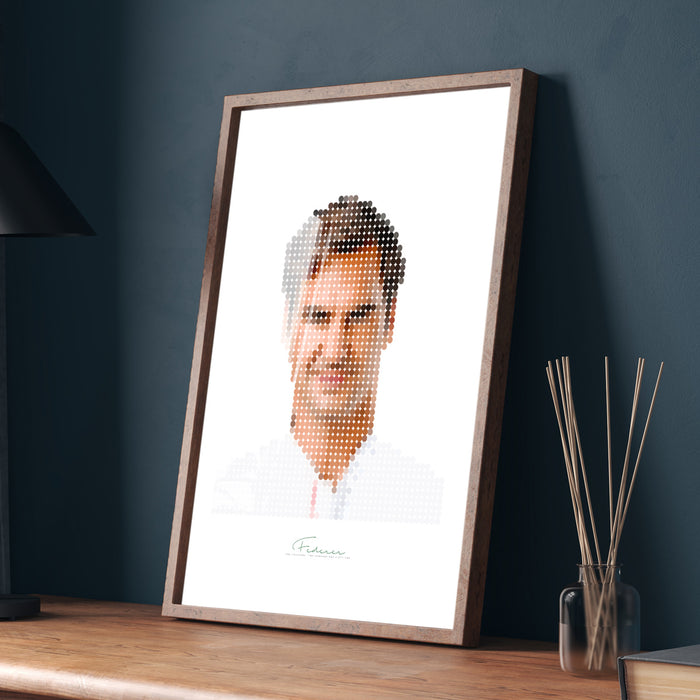 Federer Portrait: 1251 Matches Won